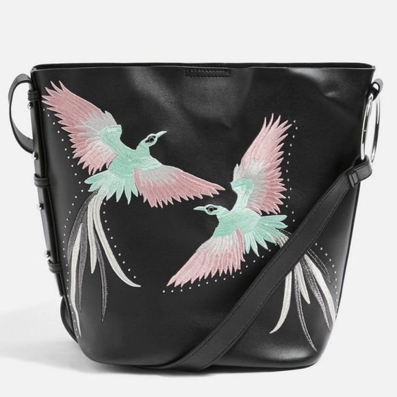 LAST ONE! NWT Topshop Rebecca Faux Leather Bag - Picture 3 of 8